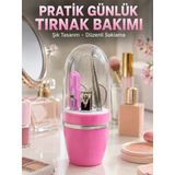 Taşınabilir Manikür Seti Pembe Tırnak Bakım Ve Kişisel Bakım Kiti - Lisinya