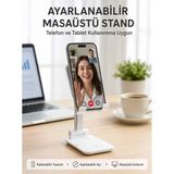 Taşınabilir Masaüstü Telefon Tutucu Ayarlanabilir Yükseklik Yeni Nesil