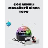 Taşınabilir Mini Disko Topu Lamba – Müzikle Senkronize Işık Efekti Ve Parti Atmosferi Mir66242624