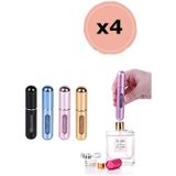 Taşınabilir Mini Doldurulabilir 4 Adet Parfüm Şişesi Atomizer Parfüm Şişeleri Boş Küçük HDH75