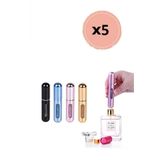 Taşınabilir Mini Doldurulabilir 5 Adet Parfüm Şişesi Atomizer Parfüm Şişeleri Boş Küçük