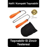 Taşınabilir Mini El Zincirli Testere Kamp Doğa Ağaç Dal Kesme Çelik Hafif Pratik Taşıma Çantası - Diğer