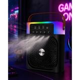 Taşınabilir Mini Klima Nemlendirici Fan Rgb Led Aydınlatmalı Usb Fan - Lisinya