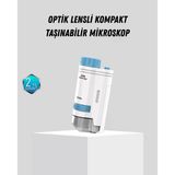 Taşınabilir Mini Mikroskop Led Işıklı 80X–200X Büyütmeli Ve Odak Ayarlı P97689s5231