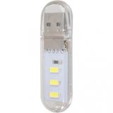Tasinabilir Mini Usb Led Beyaz Lamba 3 Led Smd 5730 Kamp Stick Ledi A80