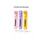 Taşınabilir Pratik Mini Patiler Maket Bıçağı - Sevimli Trend Falçata 1 Adet