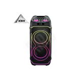 Taşınabilir Rgb Bluetooth USB Sd Tws Parti Karaoke Microfon Hoparlör Sesbombası 2X10INC 100WMAXPOWER