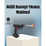 Taşınabilir Şarjlı Basınçlı Yıkama Tabancası Köpük Aparatlı - HS3852-4060 - Çok Renkli
