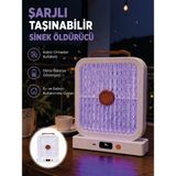 Taşınabilir Şarjlı Sivrisinek Öldürücü 365NM Uv Işıklı Beyaz Model - 1