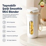 Taşınabilir Şarjlı Smoothie 350Ml Usb Şarjlı Kablosuz Mini Blender