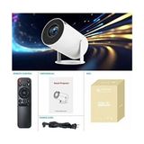 Taşınabilir Sinema Projektörü, Ultra Hd Hy 300 Pro Projeksiyon Cihazı - Beyaz
