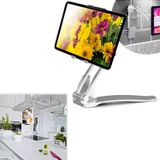 Taşınabilir Tablet (3-13 inç) Alüminyum Tutucu Stand Montajı, IPAD AIR/MINI/IPAD PRO 12.9, MS SURFACE BOOK 2 (13,5 inç) Masa, Ofis, Mutfak, Mağaza Köşkü, Duvar Montajı, Tuvalet vb. (Gümüş) ile Uyumlu