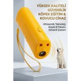 Taşınabilir Ultrasonik Köpek Kovucu Eğitim Ve Uzaklaştırma Cihazı Fenerli Sarı Ürün