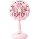 Taşınabilir USB Şarjlı 3 Kademeli Masaüstü Dönebilen Fan Vantilatör Soğutucu YS2531 - Pembe