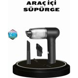 Taşınabilir Vakumlu Araç Süpürgesi – Katlanabilir Sap, Yıkanabilir Filtre, 120W Motor - Çok Renkli