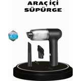 Taşınabilir Vakumlu Araç Süpürgesi – Katlanabilir Sap, Yıkanabilir Filtre, 120W Motor - Renkli