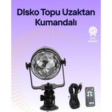 Taşınabilir ve Dayanıklı Plastik Kristal LED Disko Işığı - Çok Renkli
