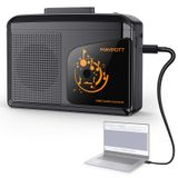 Taşınabilir Walkman Kaset Çalar Dönüştürücü, USB üzerinden Dijital Dönüştürücü Kaset, PC/Dizüstü Bilgisayarlar ile Uyumlu, Dahili Hoparlör ve Kulaklık, Tam Stereo Ses, Walkman Teyp MP3/iPod Formatına