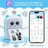 Taşınabilir Yazıcı, Mini Cep Kablosuz Termal Yazıcı Android İos Akıllı Telefonlar İçin Uygun, Bt Mürekkepsiz Baskı, Etiketler, Fişler, Fotoğraflar, Notlar, Öğrenme (5570)