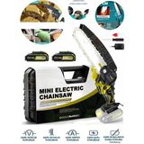 Taşınabilir Yellow 20 cm 6'' Bahçe Ev Ağaç Dalları Portatif 58VF 5AH Akülü Zinciri Budama Testere