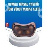 Taşınabilir Yoğurma Masaj Cihazı Boyun Bel Sırt Ayak - Çok Renkli