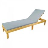 Taşınır Katlanır Şezlong Minderi Kamp Minderi Su Itici Kumaş Fermuarlı 180-55-5 Cm A.gri