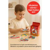 Taşıtlar EVA Köpük Puzzle Seti – 3-7 Parçalı 5 Farklı Araçlı Eğitici Zeka Oyunu ERKL-258742