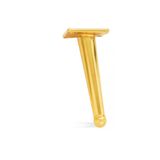 Taşkın Aksesuar Bone X Metal Ayak 25cm Altın Koltuk Puf Dolap Tv Ünite Modern Mobilya Ayağı Komidin Konsol Gold