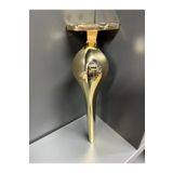 Taşkın Aksesuar Kaşık Metal Ayak 16cm Altın Renk Koltuk Puf Sehpa Tv Ünite Dolap Komidin Modern Mobilya Ayağı Gold