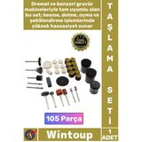 #Taşlama Gravür Seti Matkap Dramel Makine Kalıpçı Taşlama Zımparalama Polisaj Fırçalama 105 Parça