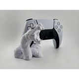 Taşlaşmış Yılan Model Ps5 Ps4 ve Xbox Dualsense Kol Standı Joystick Kol Tutucu Playstation 5 Aksesua - Beyaz