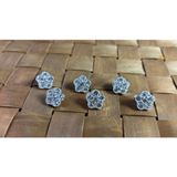 Taşlı Düğme 20 Boy (13Mm) Gümüş - 10 Adet (960)