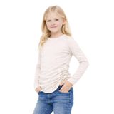 Taşlı Kız Çocuk Bluz, KREM, 12-13 YAŞ
