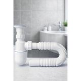 Taslı Lavabo Sifonu Gideri Borusu Körüklü Sökülebilir Hazneli Mutfak Banyo Eviye Pis Su Plastik Diğer