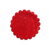 Taşlı Organze Hazır Kesilmiş Tül 24 Cm - 100 Adet Kırmızı