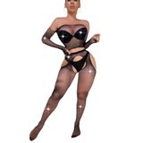 TAŞLI SİYAH JARTİYER VÜCUT ÇORABI 2 PARÇA ELBİSE ETEK İÇİ İÇ GİYİM BODY VE KÜLOTLU ÇORAP