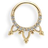 Taşlı Taç Model Helix Piercing