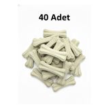 Tasma Market 40 Adet 5 cm Naturel Pres Sığır Derisi Köpek Ödül Kemiği – Küçük Irk & Yavru Çiğneme Kemiği
