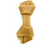 Tasma Market 6 Adet 7.5 cm Naturel Pres Hakiki Sığır Derisi Köpek Kemiği – Düğümlü / Burgu Doğal Çiğneme Ödülü