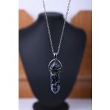 Taşmeran Obsidyen Doğal Taş Çivi Kolye Tky0027