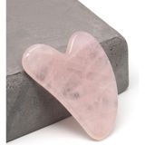 Taşmir Pembe Kuvars Doğal Taş Gua Sha Yüz Masaj Taşı