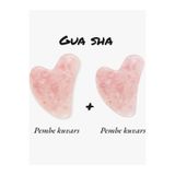 Taşmir Pembe Kuvars Gua Sha Masaj Taşı 2 Adet