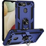 Tasopay Oppo Ax7 Uyumlu Kılıf Soldier Korumalı Yüzüklü ve Mıknatıslı Tpu Gövde Kılıf - Lacivert
