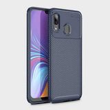 Tasopay Samsung Galaxy A10S Uyumlu Kılıf Karbon Dizayn Special Seri - Lacivert