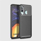Tasopay Samsung Galaxy A20S Uyumlu Kılıf Karbon Dizayn Special Seri - Siyah