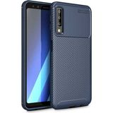 Tasopay Samsung Galaxy A7 2018 Uyumlu Kılıf Karbon Dizayn Special Seri - Lacivert