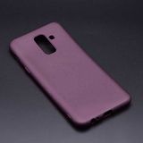 Tasopay Samsung Galaxy J8 Uyumlu Kılıf Darbe Korumalı Esnek Sturdy Strong Case - Mürdüm