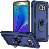 Tasopay Samsung Galaxy Note 5 Uyumlu Kılıf Soldier Korumalı Yüzüklü ve Mıknatıslı Tpu Gövde Kılıf - Lacivert