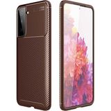 Tasopay Samsung Galaxy S21 Plus Uyumlu Kılıf Karbon Dizayn Special Seri - Kahverengi