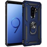 Tasopay Samsung Galaxy S9 Plus Uyumlu Kılıf Soldier Korumalı Yüzüklü ve Mıknatıslı Tpu Gövde Kılıf - Lacivert